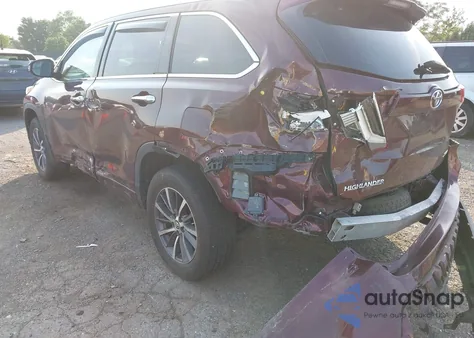 2018 Toyota Highlander Xle из США, поврежденный, VIN 5TDJZRFH4JS816767